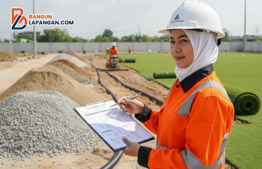 Bagaimana Cara Menghitung Volume Pekerjaan untuk Pondasi dan Permukaan Lapangan?