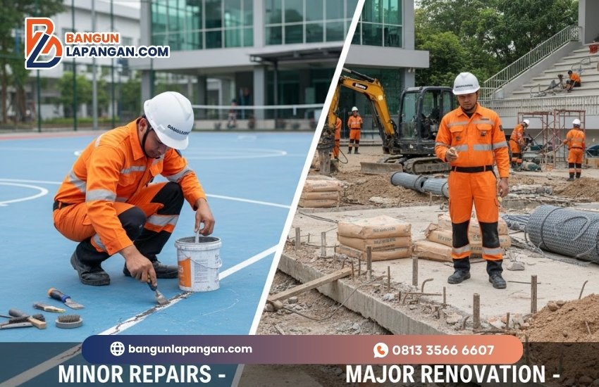 Jasa Renovasi Lapangan Olahraga Profesional, Renovasi Lapangan Olahraga Jakarta, Kontraktor Lapangan Olahraga Terbaik, Perbaikan Lapangan Olahraga Profesional, Spesialis Lapangan Olahraga Indonesia, Pembangunan Lapangan Olahraga, Perawatan Lapangan Olahraga Modern, Solusi Lapangan Olahraga Berkualitas, Upgrade Lapangan Olahraga Profesional, Ahli Renovasi Lapangan Olahraga