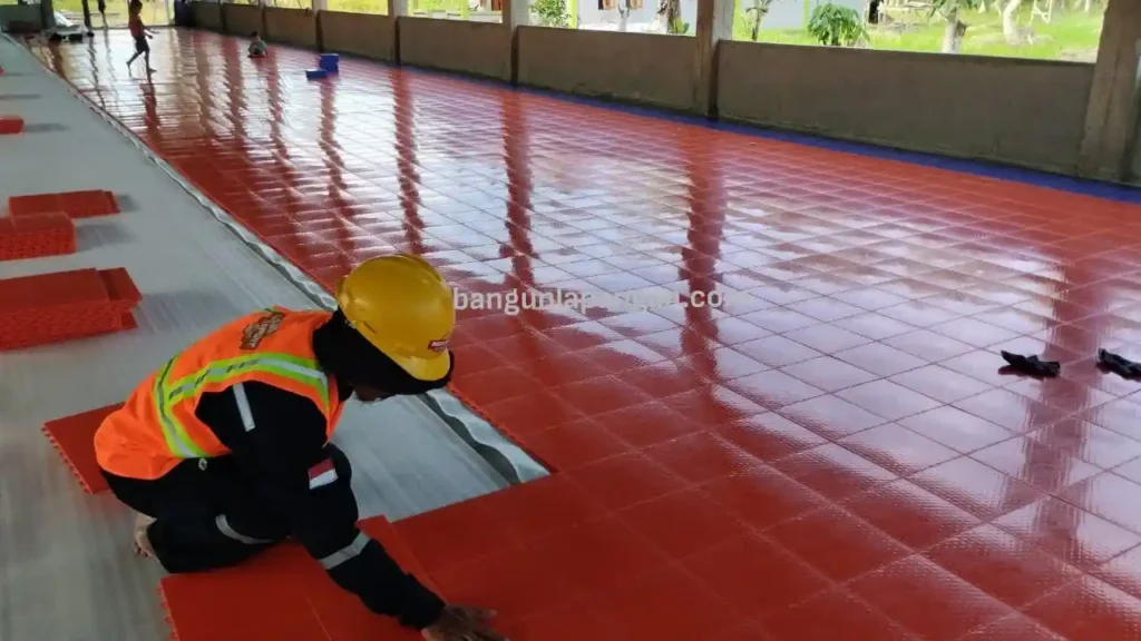 Permukaan lapangan futsal