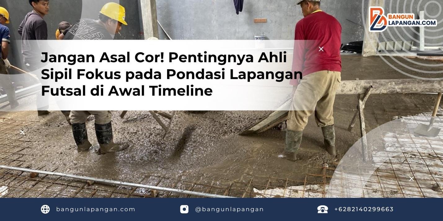 Jangan Asal Cor! Pentingnya Ahli Sipil Fokus pada Pondasi Lapangan Futsal di Awal Timeline