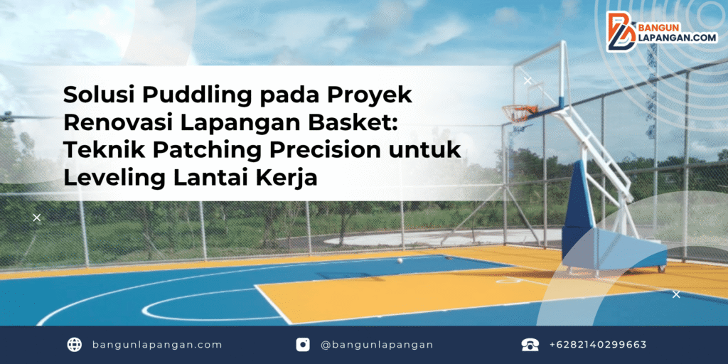 Solusi Puddling pada Proyek Renovasi Lapangan Basket: Teknik Patching Precision untuk Leveling Lantai Kerja